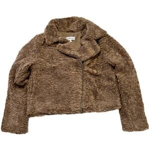 Bella Dahl- Brown "Felton Teddy" Moto Jacket